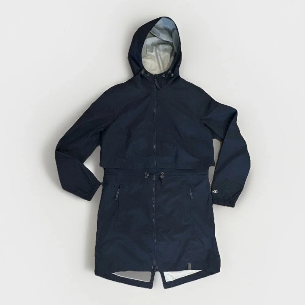 LL Bean Women's Meridan Rain Coat, Carbon Navy, Large, New - Picture 2 of 9